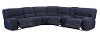 Indigo Blue 6 Piece Reclining Sectional - Rock Quarry-6