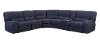 Rock Quarry Indigo Blue 6 Piece Reclining Sectional