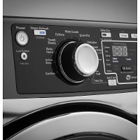 GFD49ERSKWW GE RightHeight Electric Dryer with Steam - 8.3 cu. ft. White-2