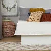 100155 White Basic 8 Inch Memory Foam Queen Mattress - Somea