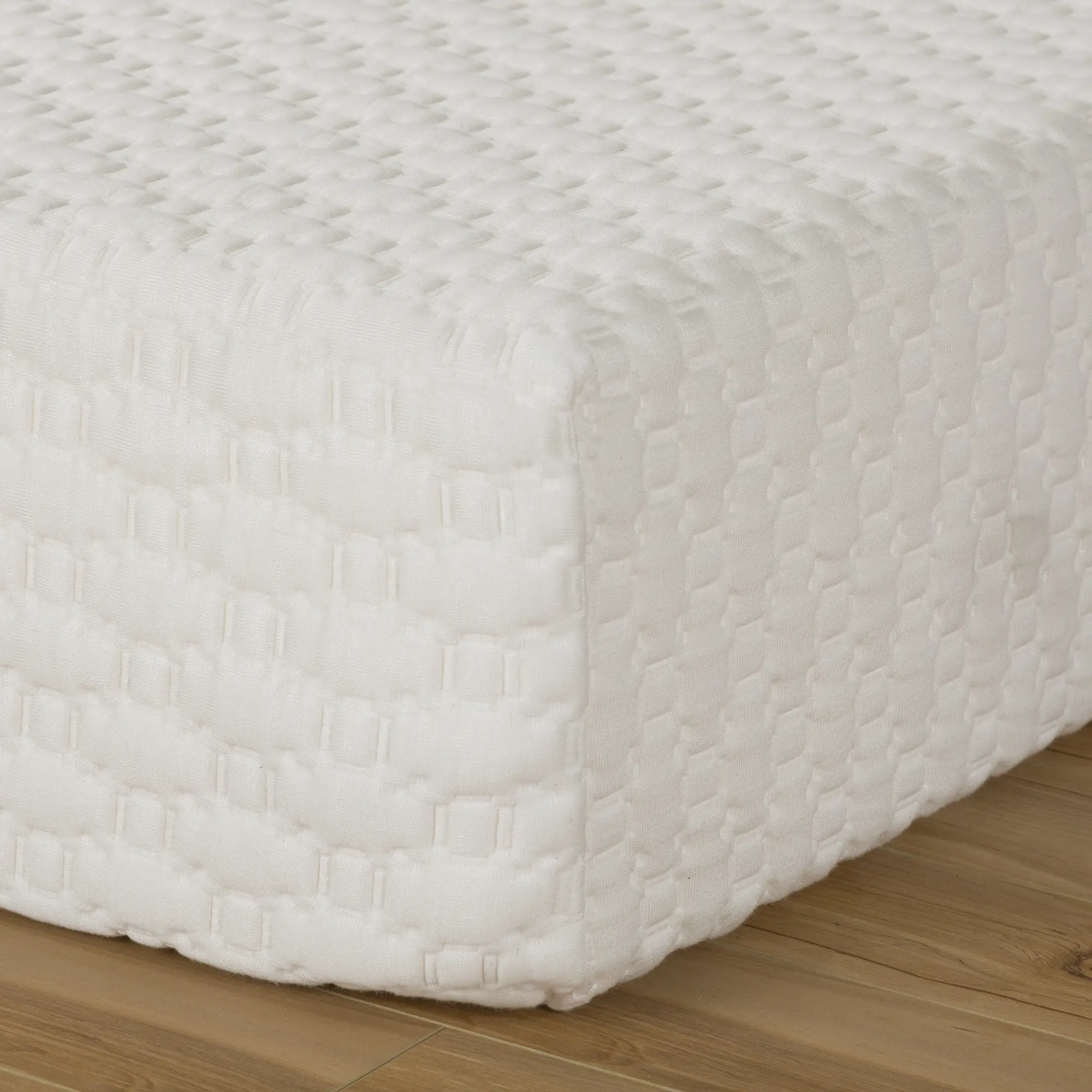 100155 White Basic 8 Inch Memory Foam Queen Mattress - Somea-3