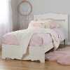10075 White Wash Twin Bed Set (39 Inch) - Lily Rose -1