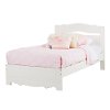 10075 White Wash Twin Bed Set (39 Inch) - Lily Rose -2