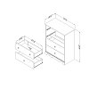 10077 White Wash 4 Drawer Chest - Lily Rose-4