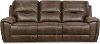 Chocolate Brown Manual Reclining Sofa - Desert