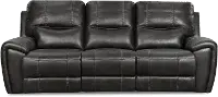 Desert Black Reclining Sofa