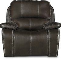 Midnight Brown Power Recliner - Jamestown
