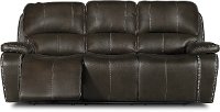Midnight Brown Manual Reclining Sofa - Jamestown