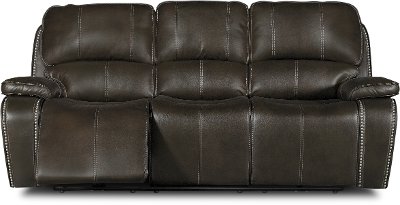 Midnight Brown Power Reclining Sofa - Jamestown