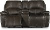 Midnight Brown Manual Reclining Loveseat - Jamestown