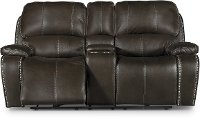 Midnight Brown Manual Reclining Loveseat - Jamestown