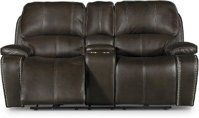 Midnight Brown Manual Reclining Loveseat - Jamestown