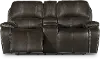 Clearance Jamestown Midnight Brown Power Reclining Loveseat