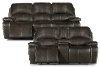 Midnight Brown Manual Reclining Living Room Set - Jamestown