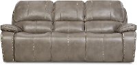 Smoke Gray Manual Reclining Sofa - Jamestown