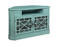 50 Inch Textured Bayberry Blue TV Stand