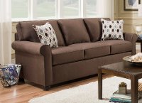 Chocolate Brown Queen Sofa Bed - Jojo