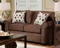 Jojo Chocolate Brown Full Sofa Bed