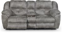 Steel Gray Power Reclining Loveseat - Ferrington