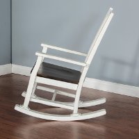 Bourbon French Country White Rocker-3