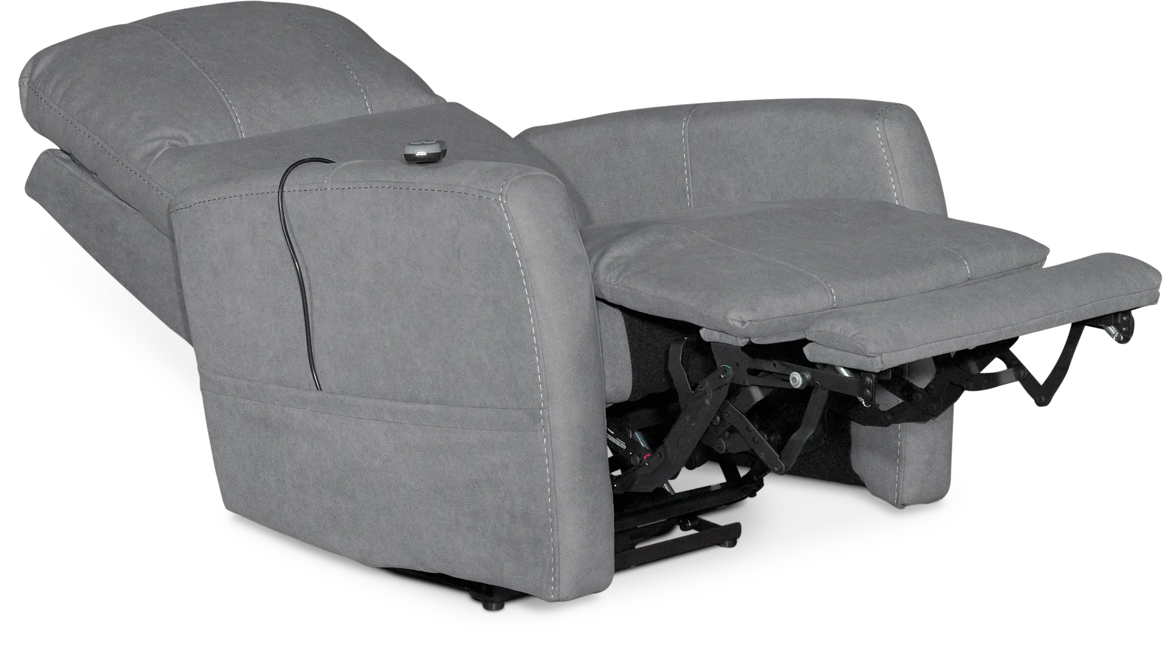 Bryant Santa Barbara Fog Gray Power Recliner-3
