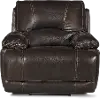 Brant Brown Leather-Match Power Recliner