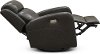 Gray Leather-Match Power Swivel Glider Recliner - Blair-3