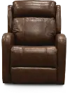Blair Brown Leather-Match Power Swivel Glider Recliner
