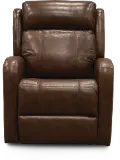 Blair Brown Leather-Match Power Swivel Glider Recliner