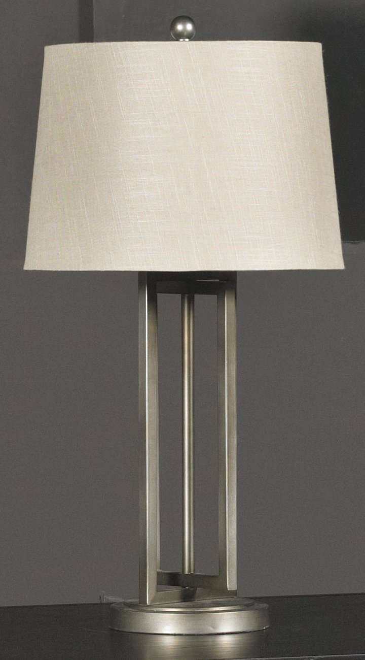 Dark Silver Metal Table Lamp-2
