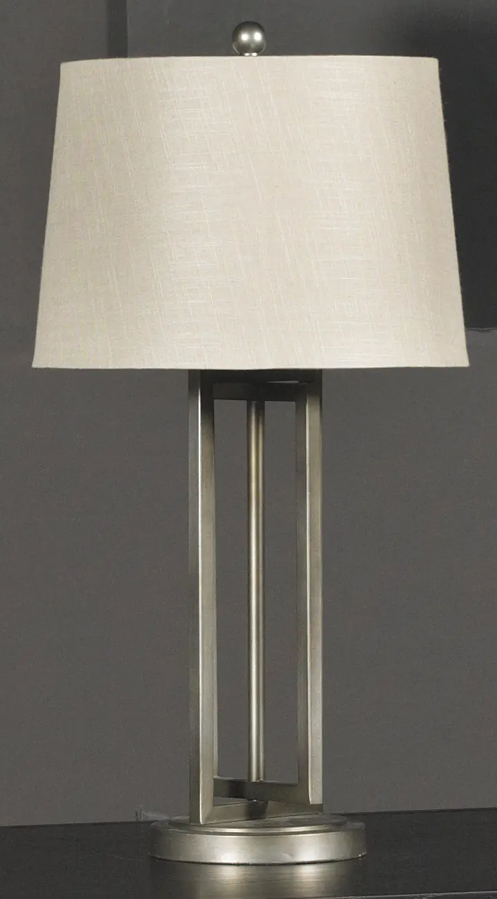 Dark Silver Metal Table Lamp-2