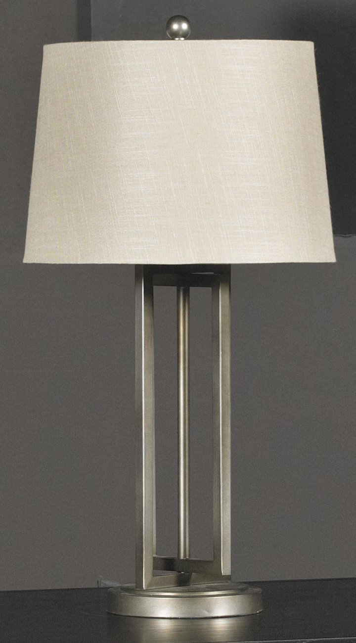 Dark Silver Metal Table Lamp-3