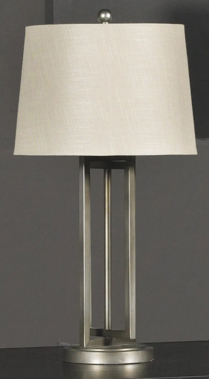 Dark Silver Metal Table Lamp-3