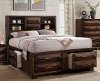 Tobacco Brown Classic Contemporary California King Storage Bed - Anthem