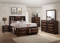 Contemporary Brown 6 Piece California King Bedroom Set - Anthem
