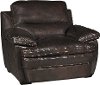 Clearance Casual Contemporary Dark Brown Leather Chair - Plano