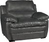 Casual Contemporary Slate Leather Chair - Plano-1