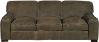 Casual Classic Brown Leather Sofa - Modena