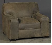 Casual Classic Brown Leather Chair - Modena