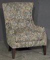 Ikat Stone Classic Traditional Wing Chair - Crafton -2