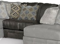 Casual Classic Gray Armless Loveseat - Denali