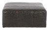 Casual Classic Steel Gray Leather-Match Ottoman - Denali