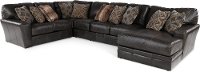 Steel Gray 5 Piece Sectional Sofa with RAF Chaise - Denali