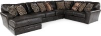 Steel Gray 5 Piece Sectional Sofa with LAF Chaise - Denali