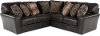 Casual Classic 3 Piece Steel Gray Leather-Match Sectional - Denali