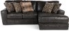 Steel Gray 2 Piece Sectional Sofa with RAF Chaise - Denali