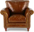 Butler Brown Leather Chair