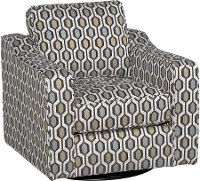 Modern Brown Geometric Accent Chair - Interstellar