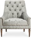 Traditional Gray Button-Tufted Chair - Classic Elegance