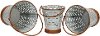 Clearance 10 Inch Rustic Brown and Silvery-White Tin Pail with Handle